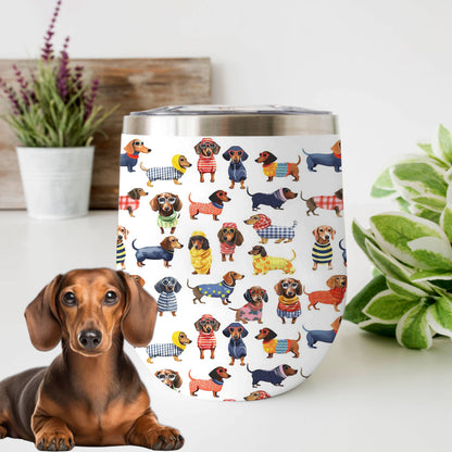 Shineful Wine Tumbler Fashion Dachshunds