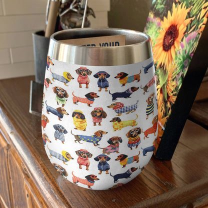 Shineful Wine Tumbler Fashion Dachshunds