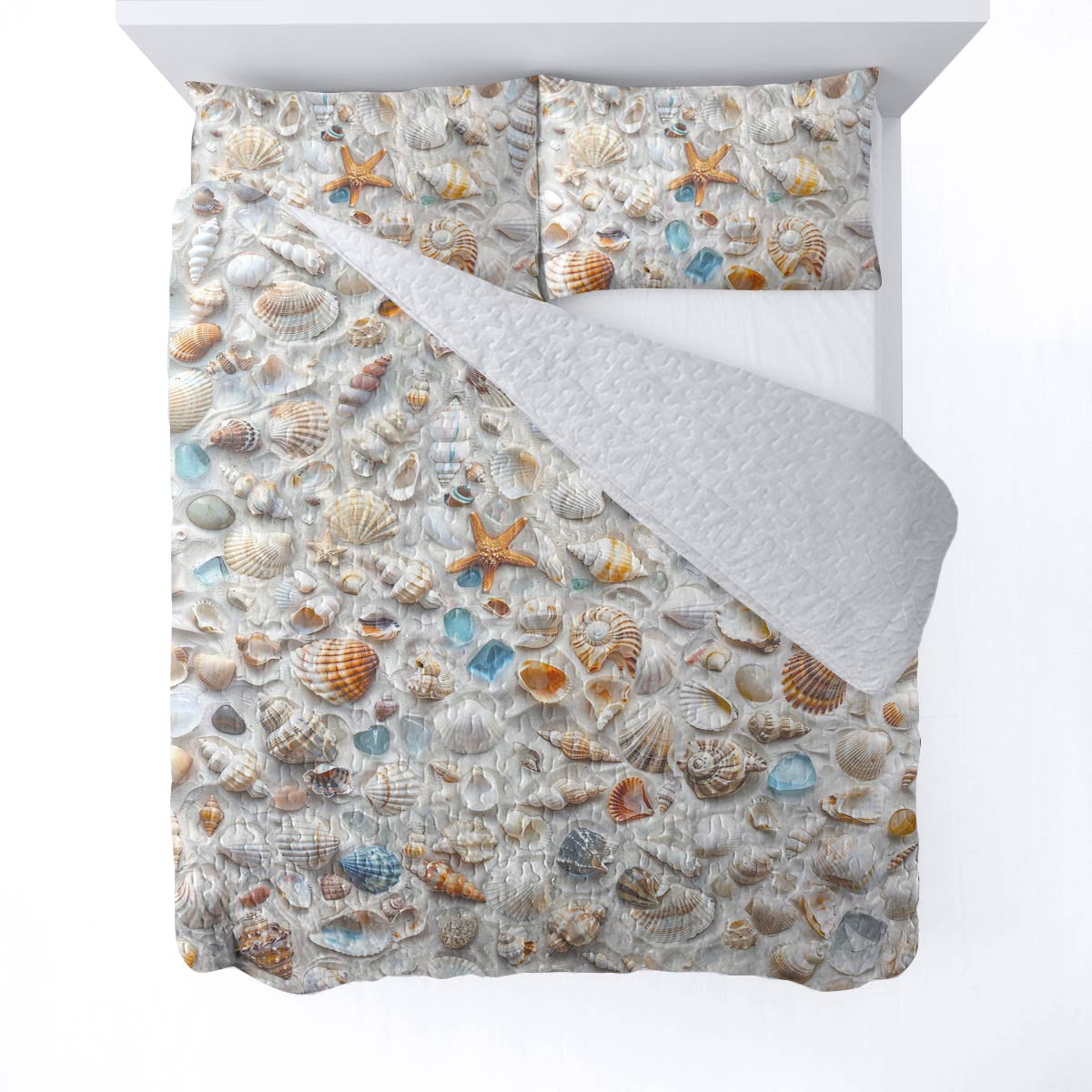 Shineful All Season Quilt 3-teiliges Set Schönes Strandleben