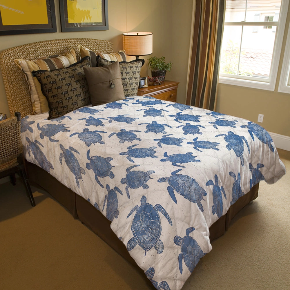 Shineful All Season Quilt 3-Piece Set Gentle Sea Turtle