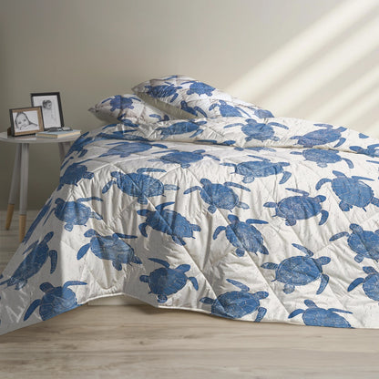 Shineful All Season Quilt 3-Piece Set Gentle Sea Turtle