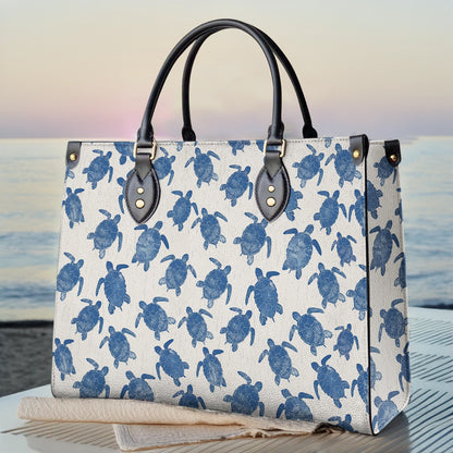 Shineful Leather Bag Gentle Sea Turtle