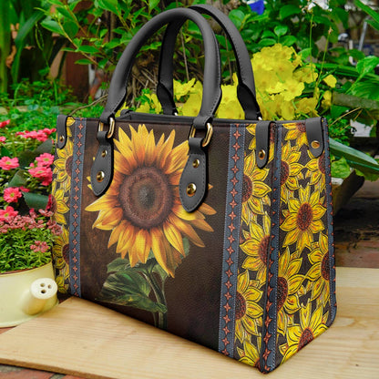 Shineful Leather Bag Sunflower Faith Hope