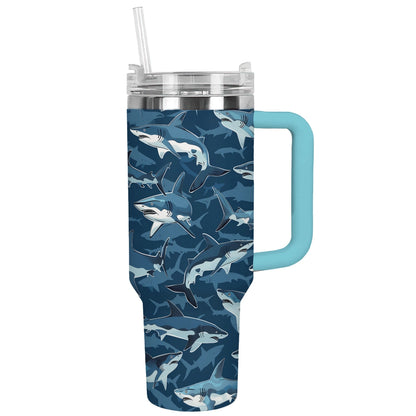 Shineful Tumbler Blue Shark Burst