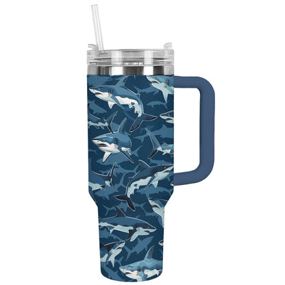 Shineful Tumbler Blue Shark Burst