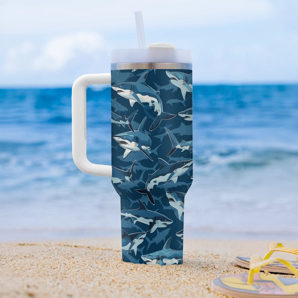 Shineful Tumbler Blue Shark Burst