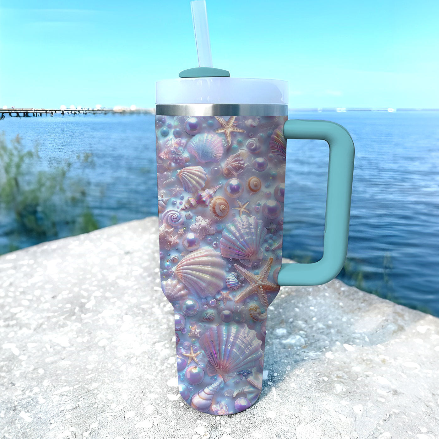 Shineful Tumbler Seashell Serenity