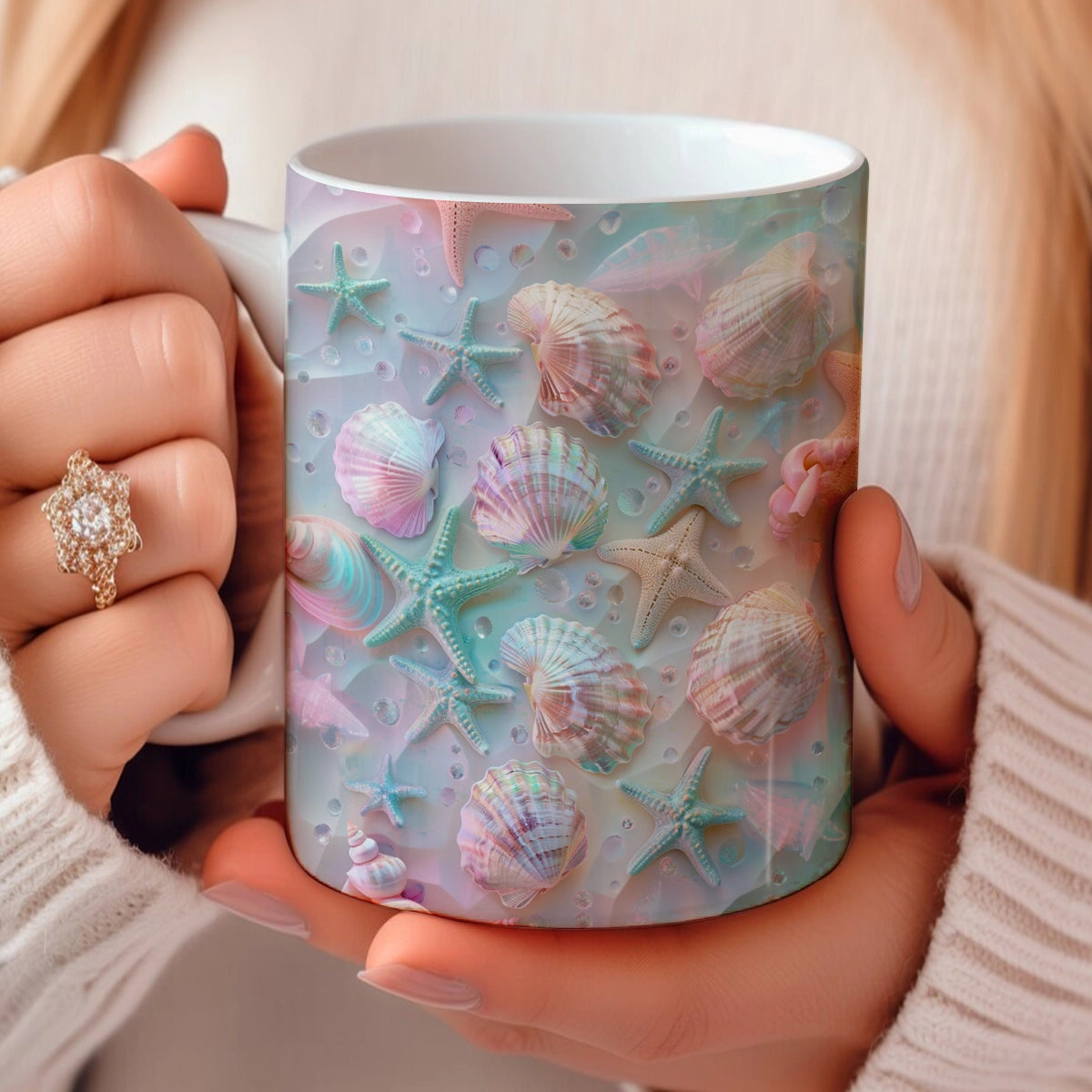 Shineful Ceramic Mug Coastal Shell