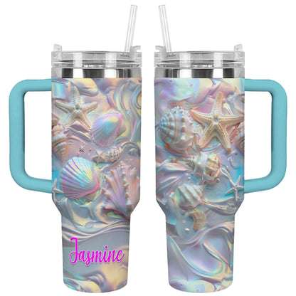 Shineful Tumbler Personalized Pearl Shell