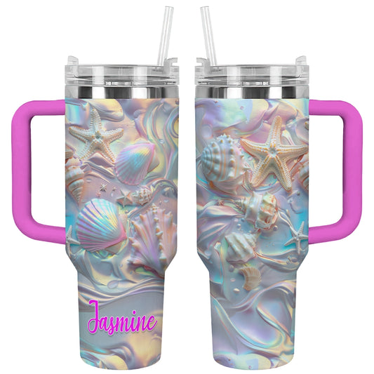 Shineful Tumbler Personalized Pearl Shell