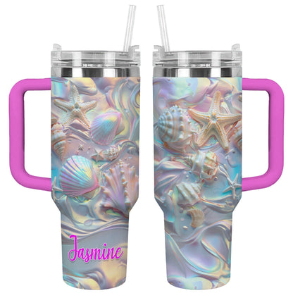 Shineful Tumbler Personalized Pearl Shell