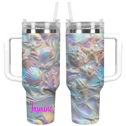 Shineful Tumbler Personalized Pearl Shell