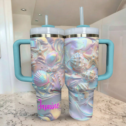 Shineful Tumbler Personalized Pearl Shell