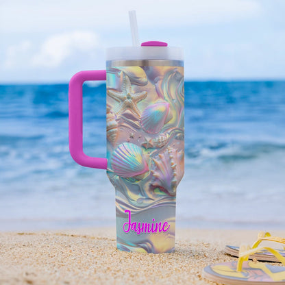 Shineful Tumbler Personalized Pearl Shell