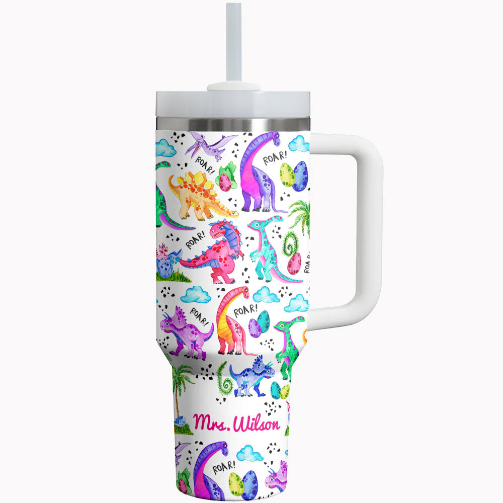 Dinosaur Shineful Tumbler Rainbow Rex