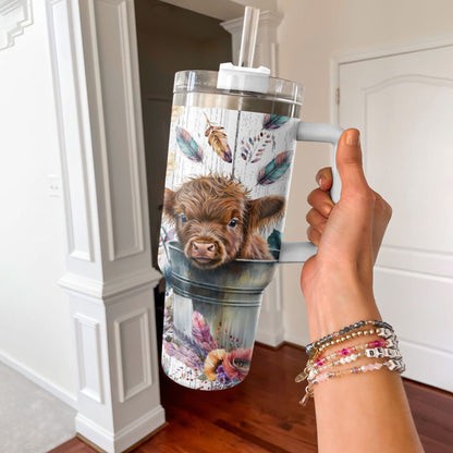 Highland Cow Shineful Tumbler Highland Harmony