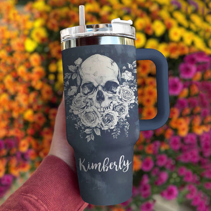 Shineful Tumbler Skull Personalized Faith Love