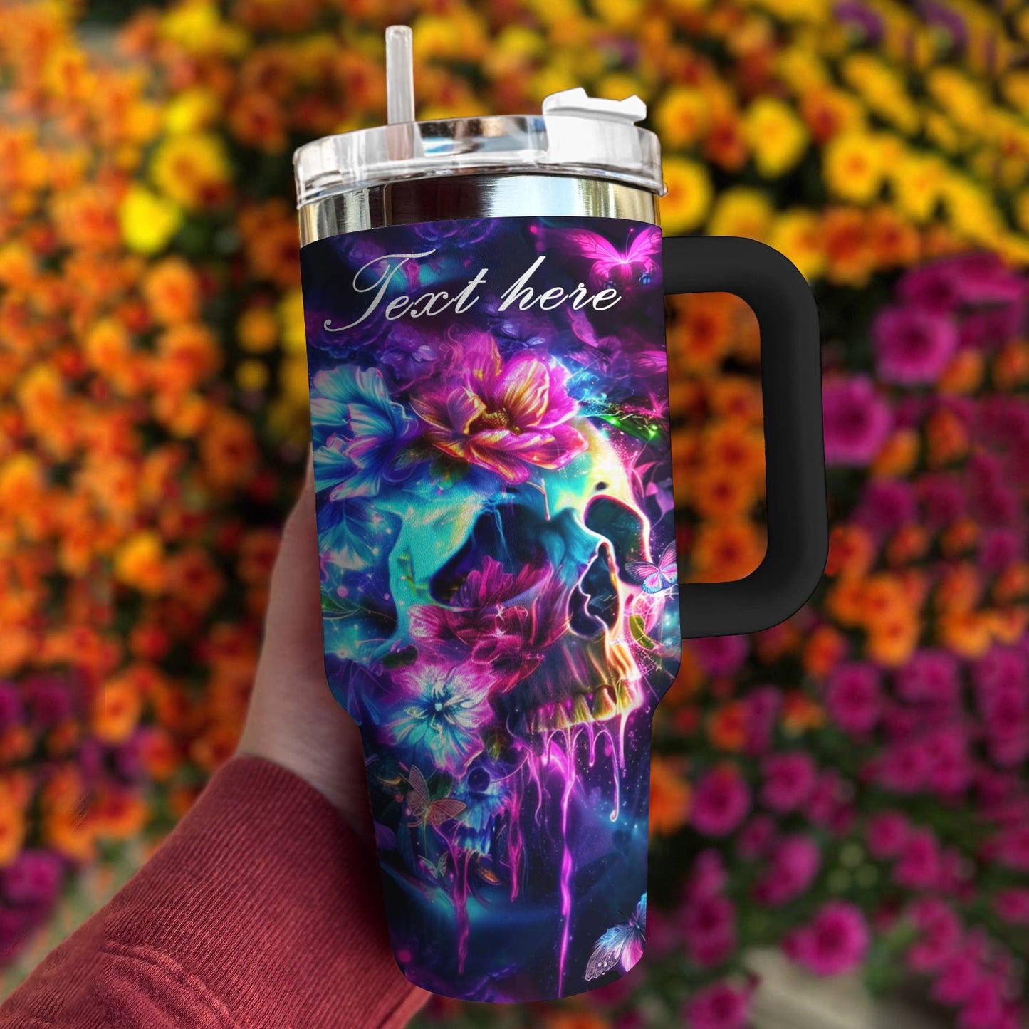 Shineful Tumbler Skull Personalized I Miss U