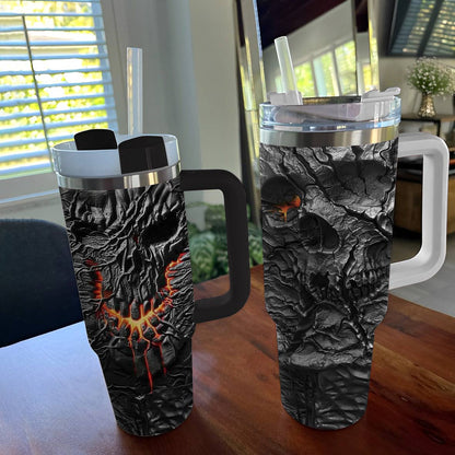 Shineful Tumbler Broken Fire Skull