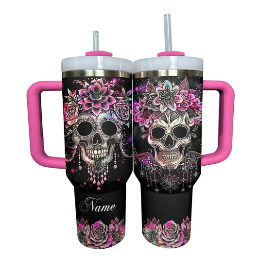 Shineful Tumbler Personalized Old Skull Lovely