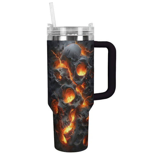 Shineful Tumbler Breakout Fire Skull