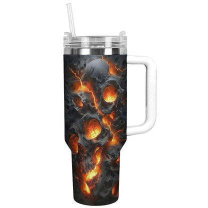 Shineful Tumbler Breakout Fire Skull