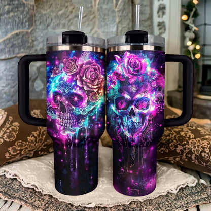 Shineful Tumbler Splendid Floral Skull