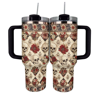 Shineful Tumbler Elegant Skull