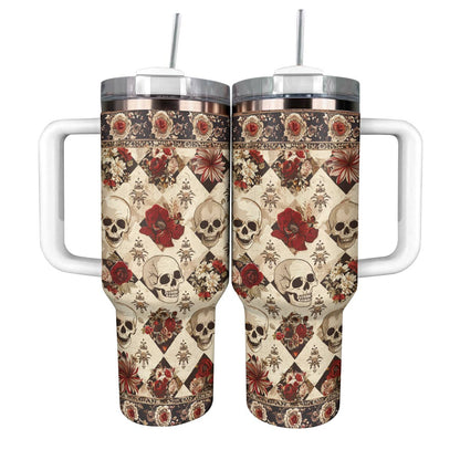 Shineful Tumbler Elegant Skull