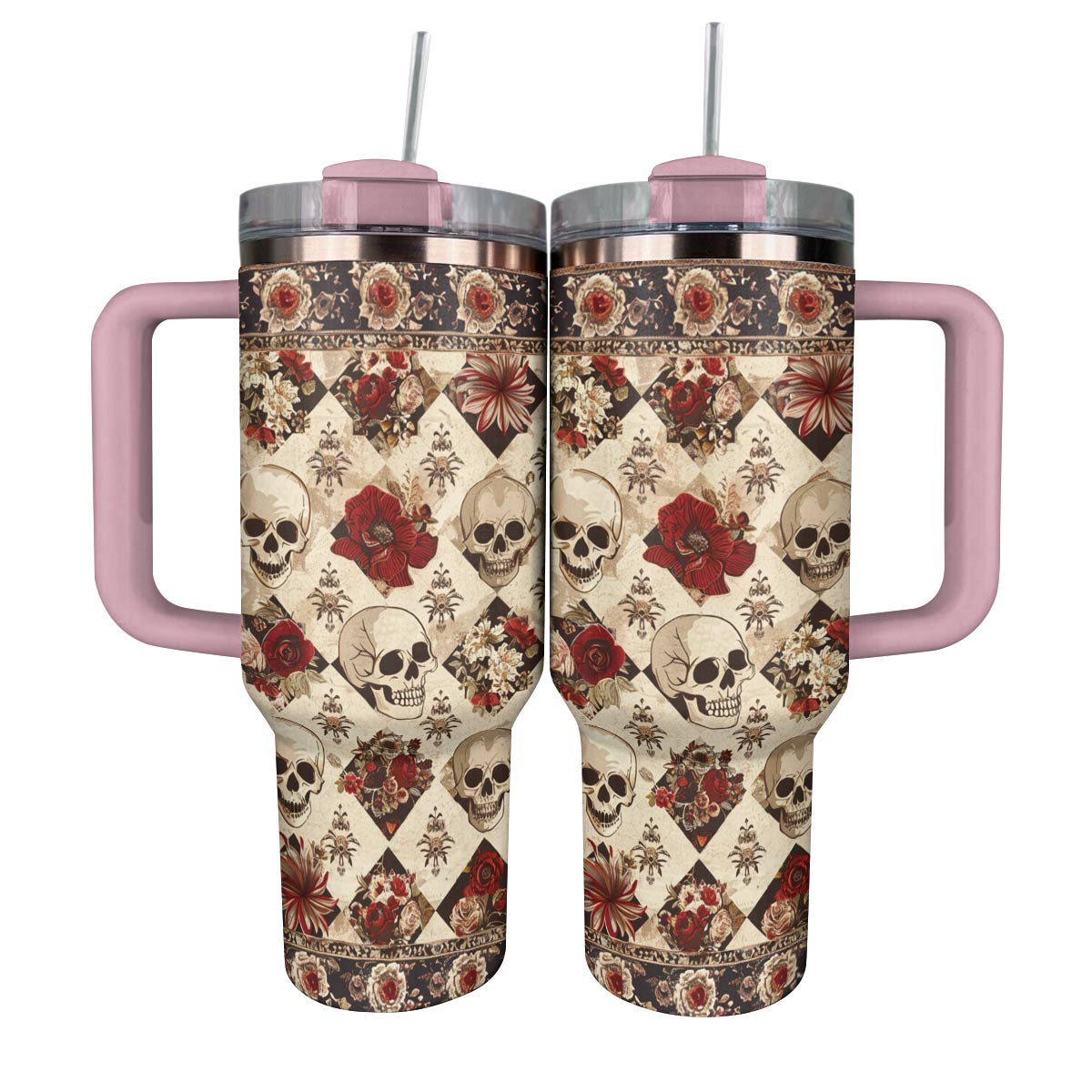 Shineful Tumbler Elegant Skull