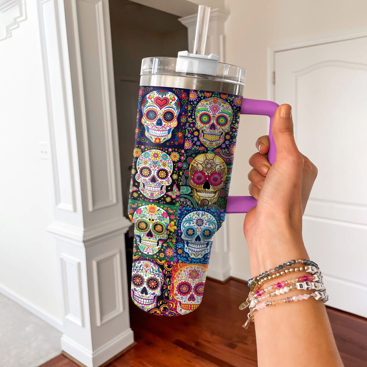 Shineful Tumbler Sugar Skull Sips