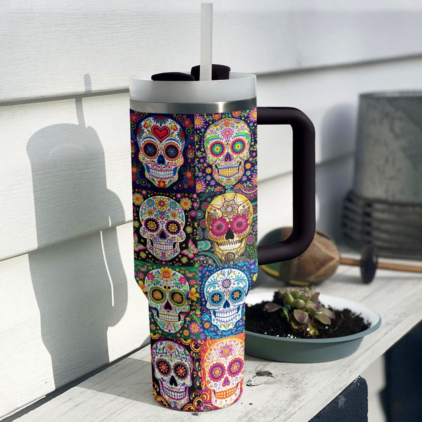 Shineful Tumbler Sugar Skull Sips