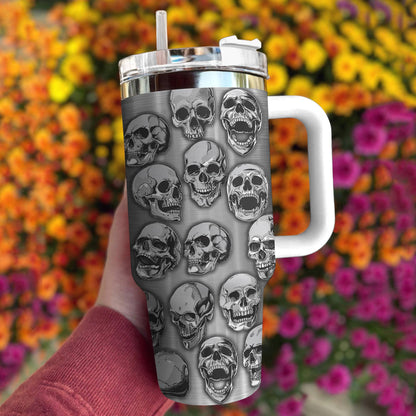 Shineful Tumbler Skull Simple