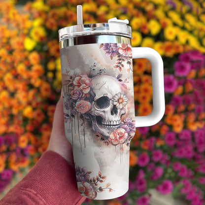 Glänzender Becher Totenkopf süß