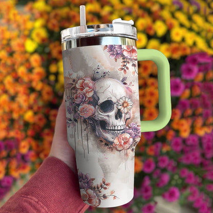 Skull 40 Oz Shineful™ Tumbler Sweet Tl10 Green 40Oz