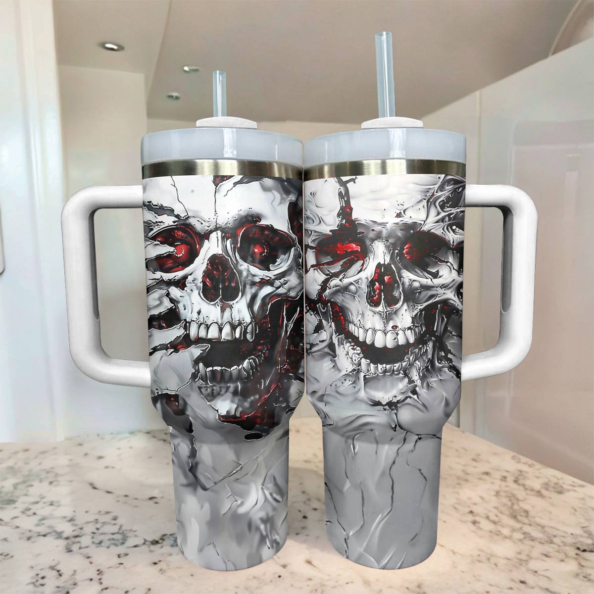 Shineful Tumbler Broken Skull