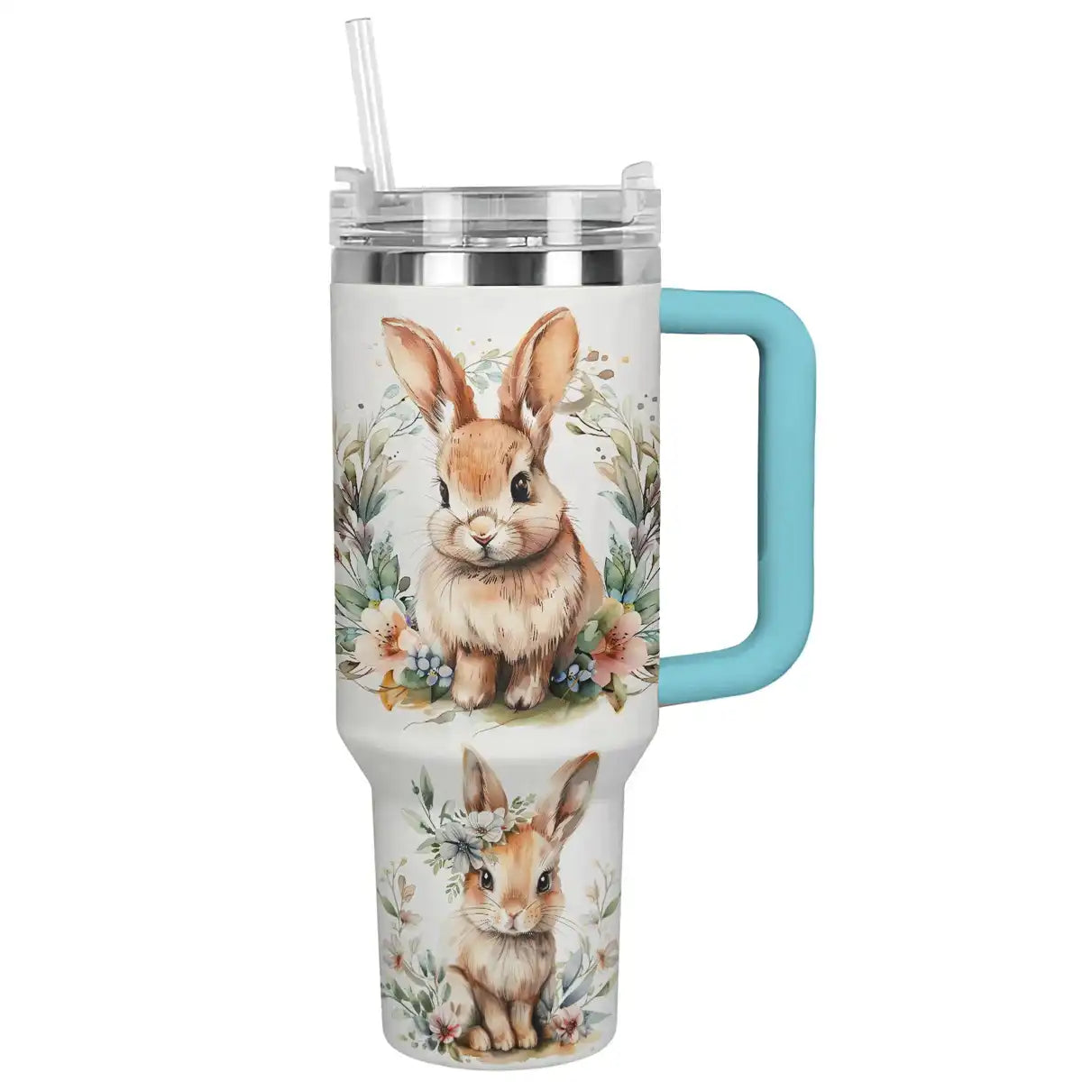 Shineful Tumbler Floral Rabbit