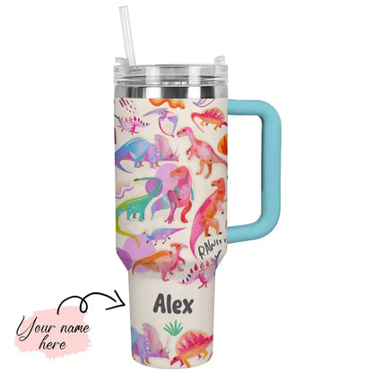 Shineful Tumbler Colorful Dinosaurs