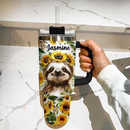 Shineful Tumbler Personalized Sunshine Sloth