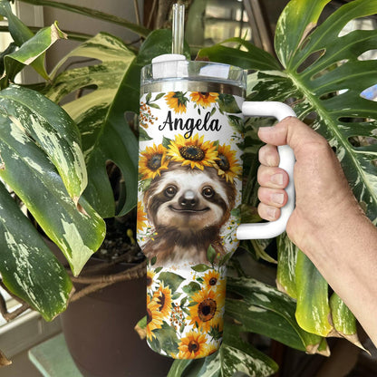 Shineful Tumbler Personalized Sunshine Sloth