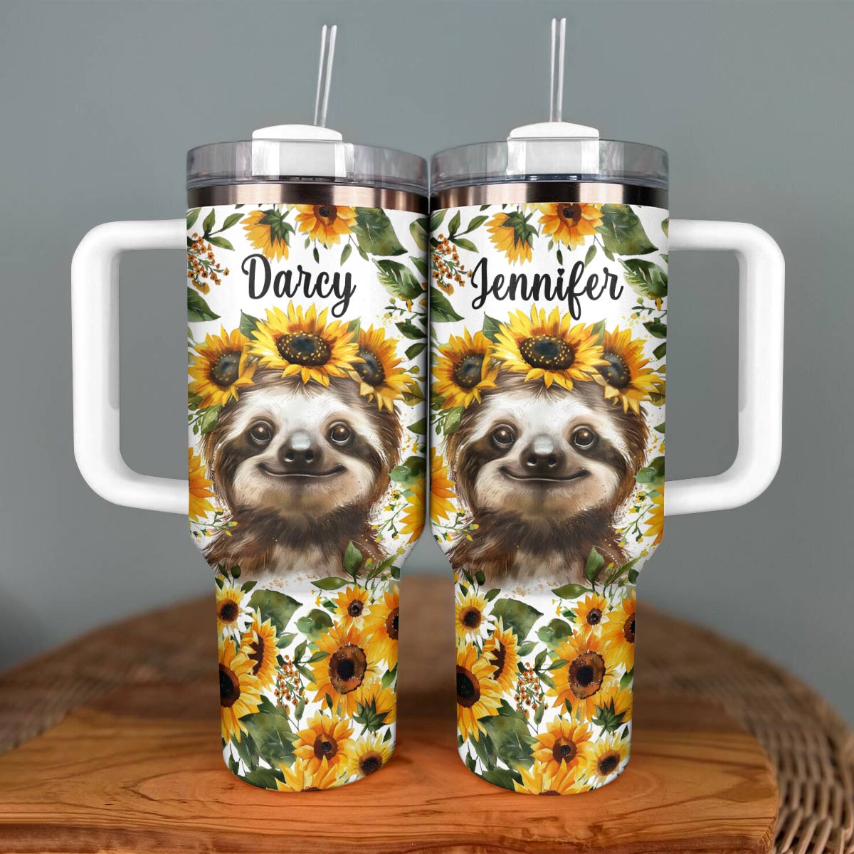 Shineful Tumbler Personalized Sunshine Sloth