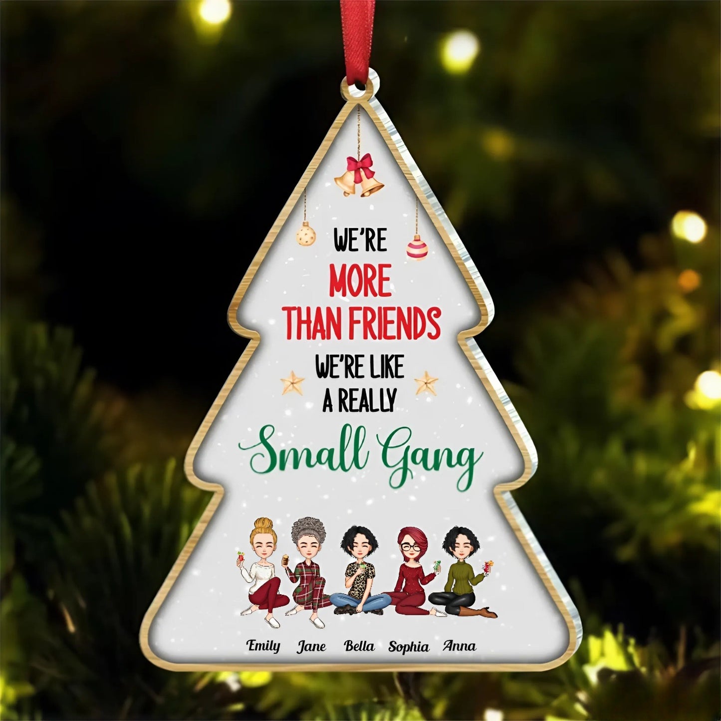 Shineful Best Friends Are The Sisters We Choose For Ourselves Personalized Acrylic Ornament