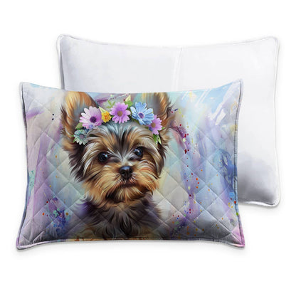 Ensemble de courtepointe Shineful 3 pièces Yorkie Darling