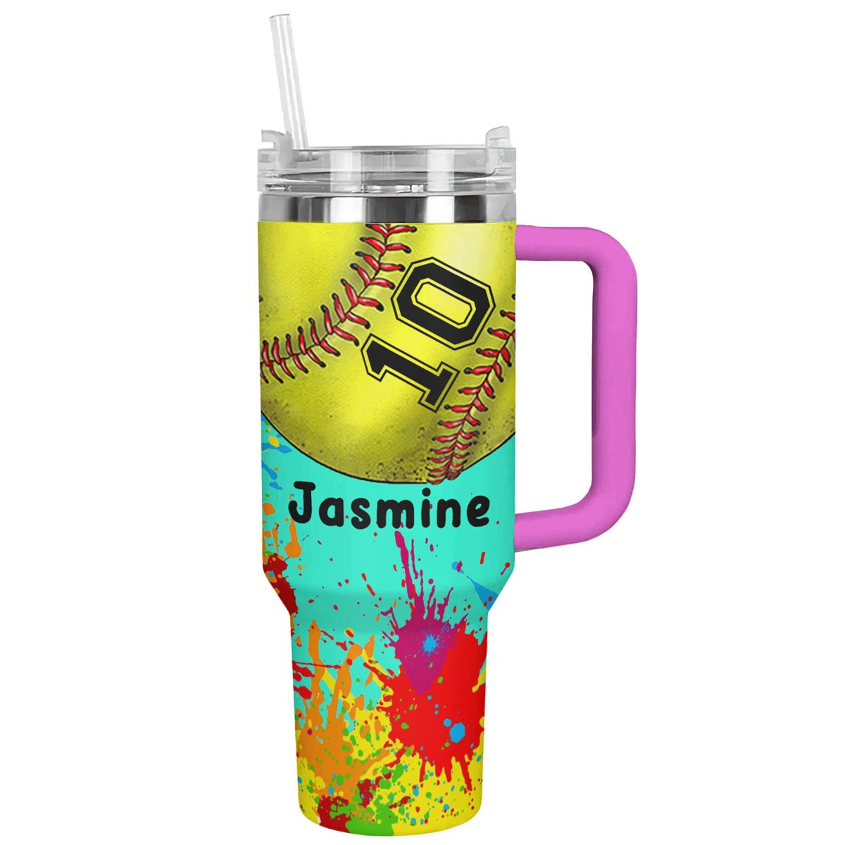 Shineful Personalized Tumbler Splash Colorful