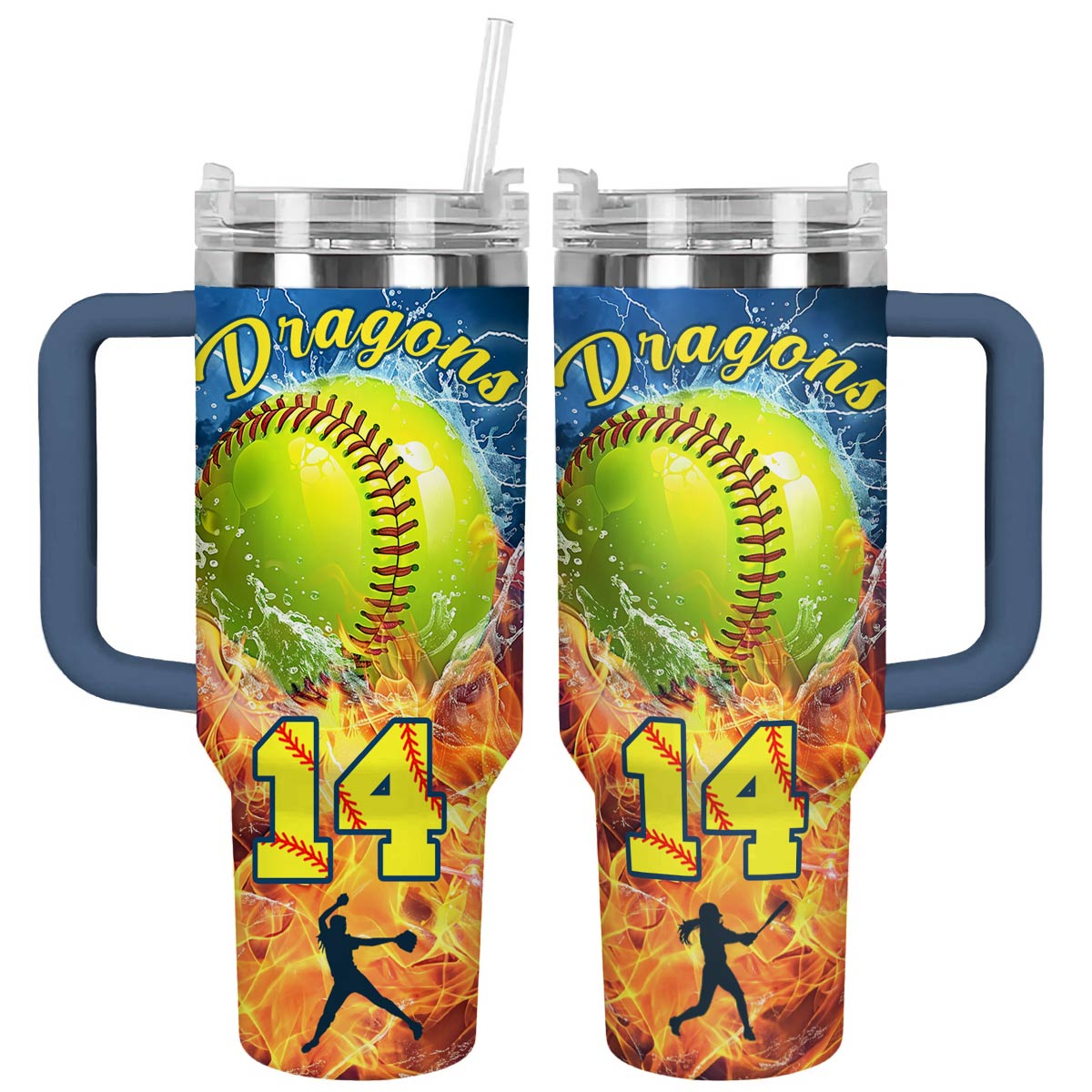 Shineful Personalized Tumbler Strength Fire