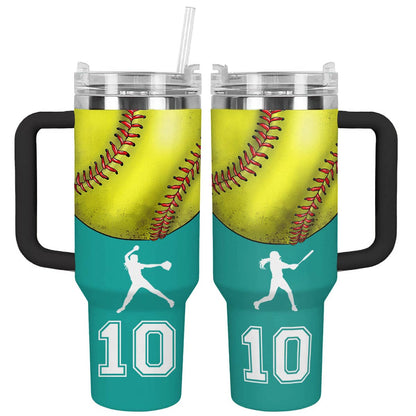 Shineful Personalized Tumbler Softball In My Heart