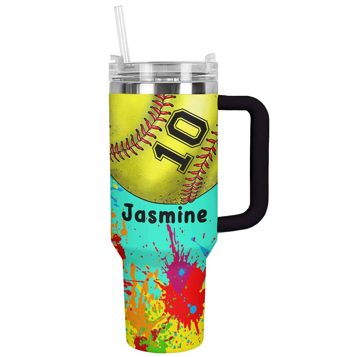 Shineful Personalized Tumbler Splash Colorful