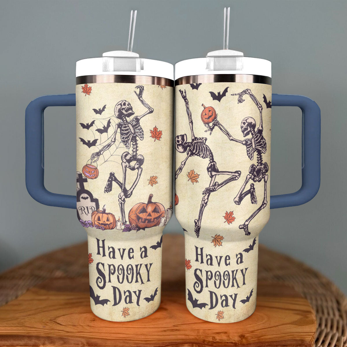 Shineful Tumbler Halloween Spooky Skeleton