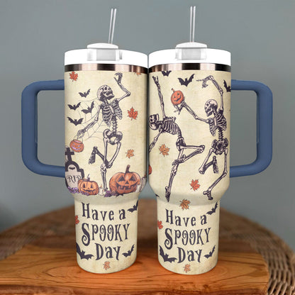 Shineful Tumbler Halloween Spooky Skeleton