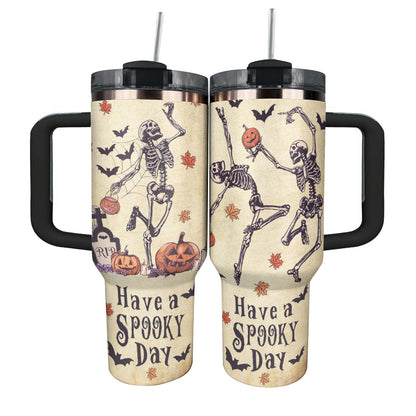 Shineful Tumbler Halloween Spooky Skeleton